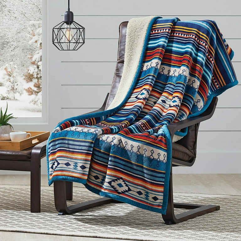 Better Homes & Gardens Velvet Plush Reverse to Sherpa Throw