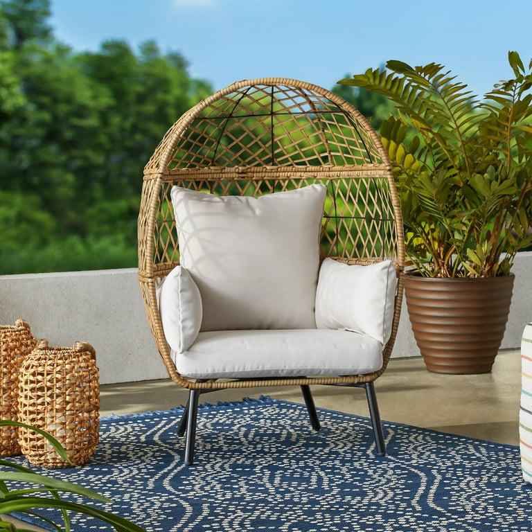 Wicker Chair Outdoor Egg Chair Walmart Better Homes Gardens