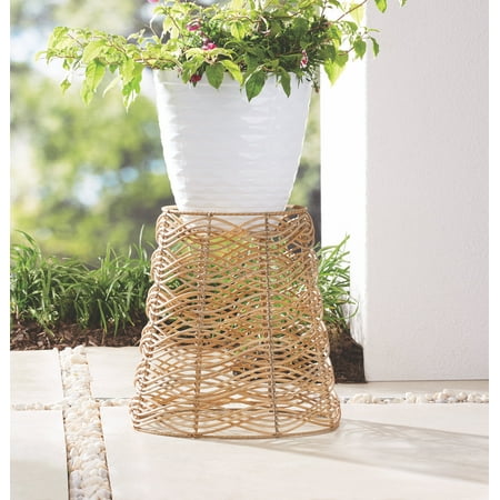 Better Homes & Gardens Ventura Resin Rattan Woven Plant Stand