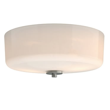 Better Homes & Gardens Vintage Deco Flush Mount Ceiling Light white, Bulbs Included,1PK