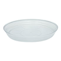 Better Homes & Gardens Vinyl Translucent Round Resin Saucer, 16-inch, Indoor & Outdoor Use