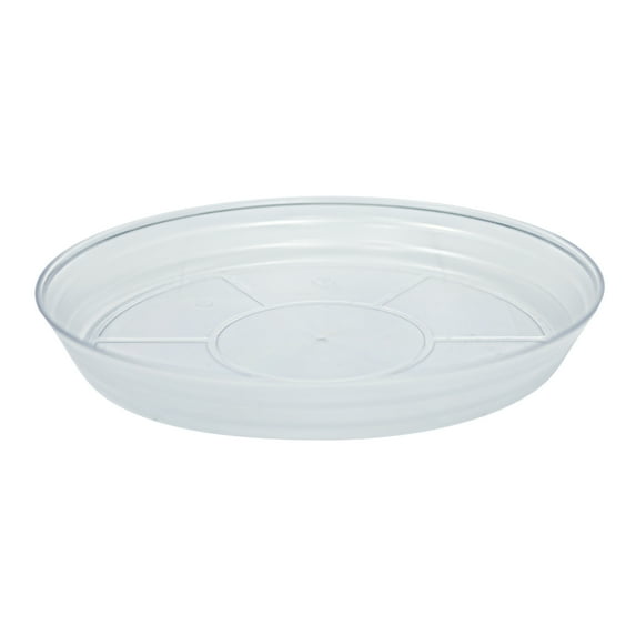 Better Homes & Gardens Vinyl Translucent Round Resin Saucer, 16-inch, Indoor & Outdoor Use