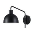 thumbnail interactive-video image 1 of Better Homes & Gardens Matte Black 1-Light Indoor Wall Sconce, LED Bulb Included, No Battery, 1 of 11