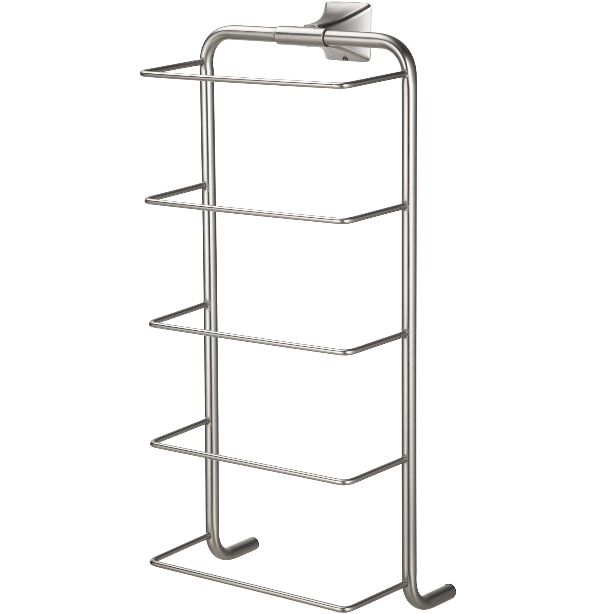 Better Homes u0026 Gardens Wall Mount 4 Tier Towel Rack, Satin Nickel -  Walmart.com