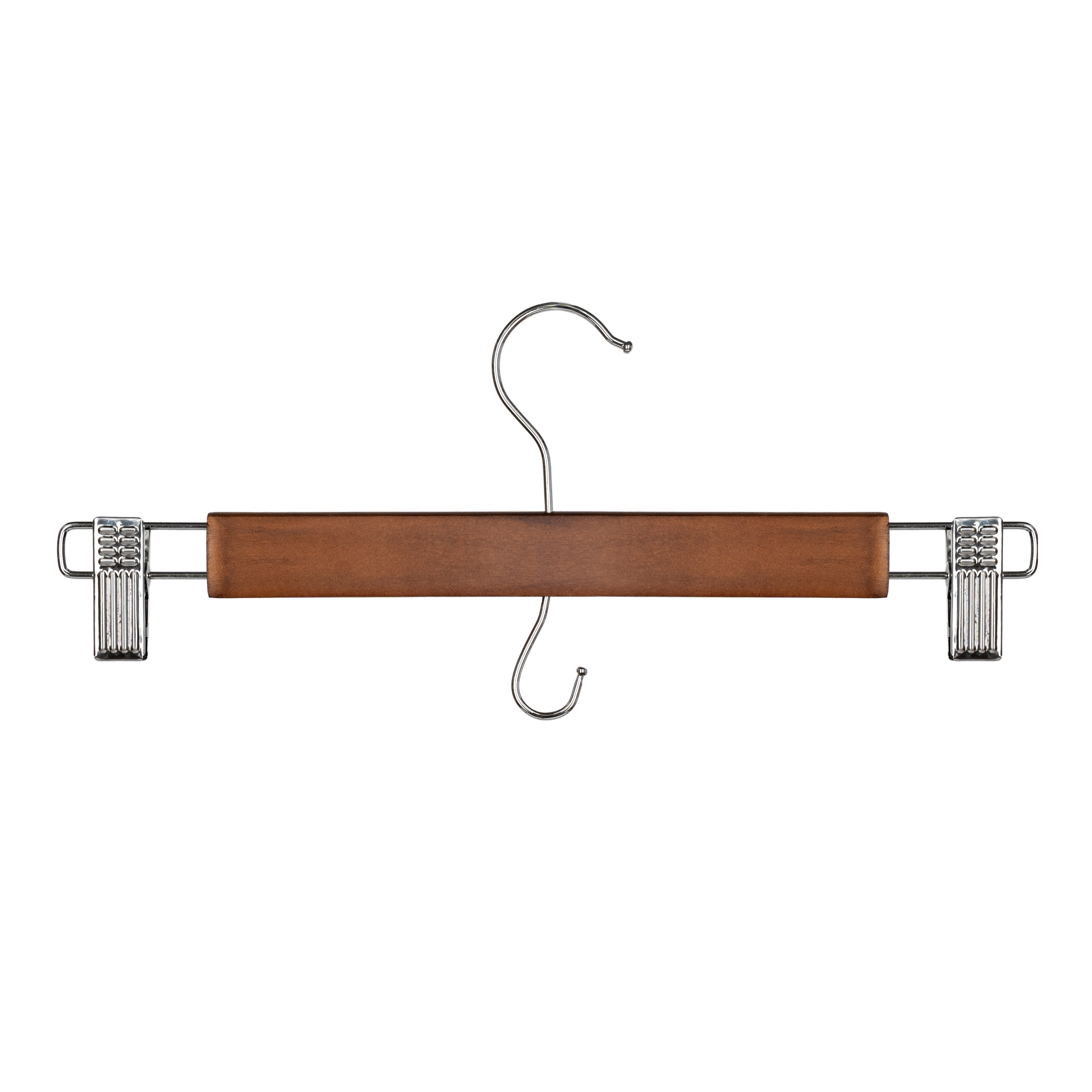Better Homes & Gardens Walnut Finish Wood Pant & Skirt Adult Hangers, 3 Count