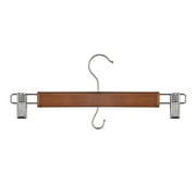 Better Homes & Gardens Walnut Finish Solid Wood Pant & Skirt Hangers, 36 Pack