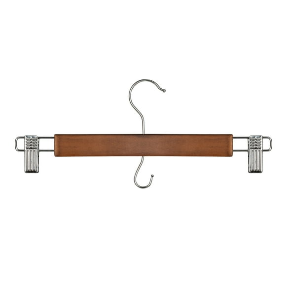 Better Homes & Gardens Walnut Finish Wood Pant & Skirt Adult Hangers, 3 Pack