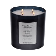Better Homes & Gardens Warm Leathered Amber Scented 4-Wick 80oz (2.26 kg) Oversized Jar Candle