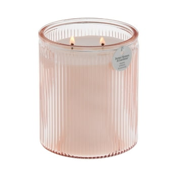 Better Homes & Gardens Warm Spring Sunshine Scented 2-Wick 17.1oz Ribbed Jar Candle