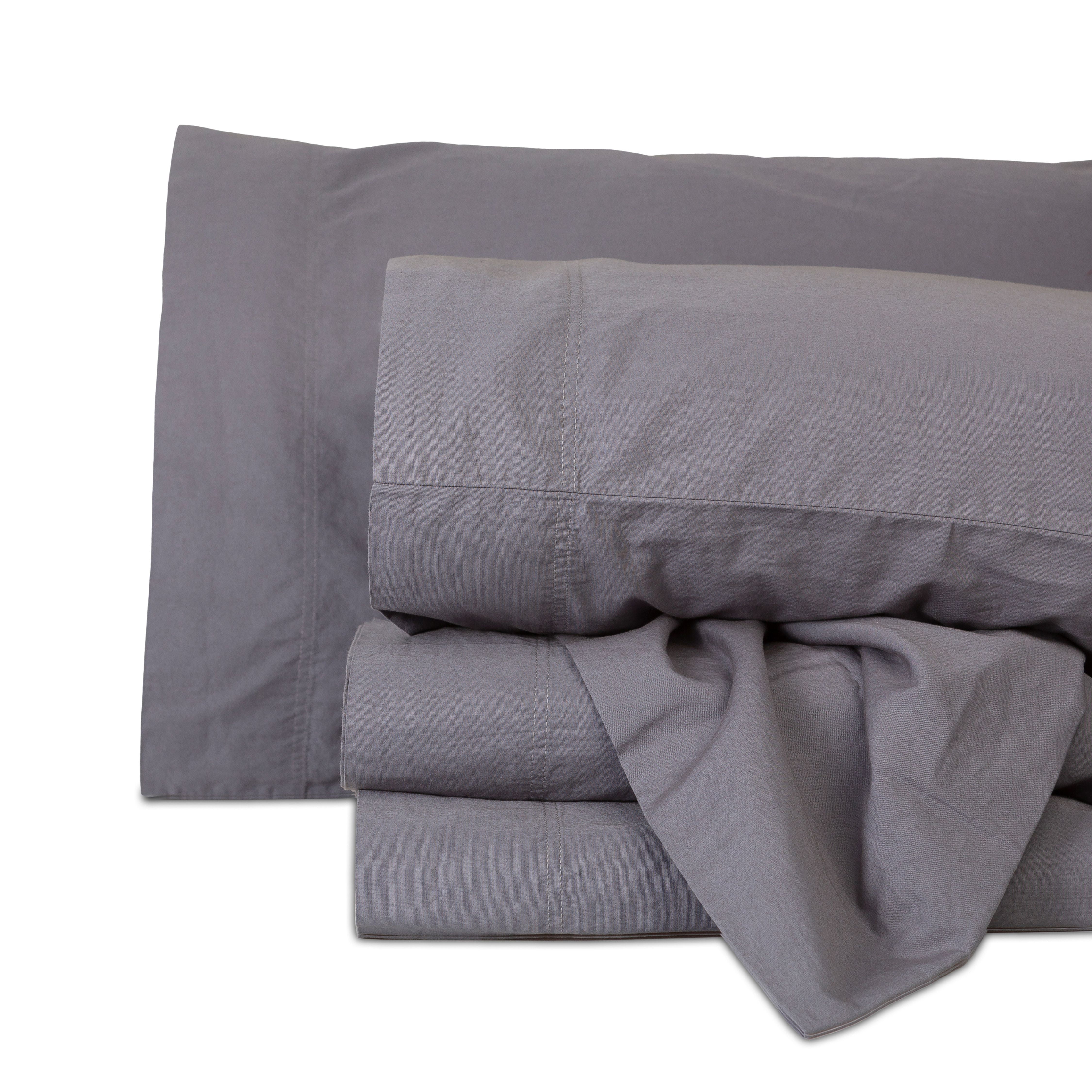 Better Homes & Gardens Washed Cotton Percale 300 Thread Count Sheet Set