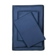 thumbnail image 1 of Better Homes & Gardens Washed Cotton Percale 300 Thread Count Sheet Set, Twin, Indigo, 1 of 6