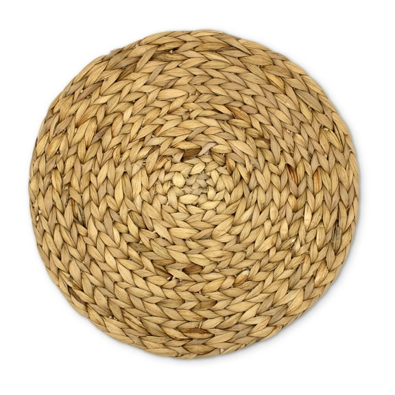 Better Homes & Gardens Water Hyacinth Round Placemat, Natural, 15"Diameter