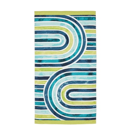 Better Homes & Gardens Watercolor Arches Pattern Beach Towel, Size 72”L x 38”W
