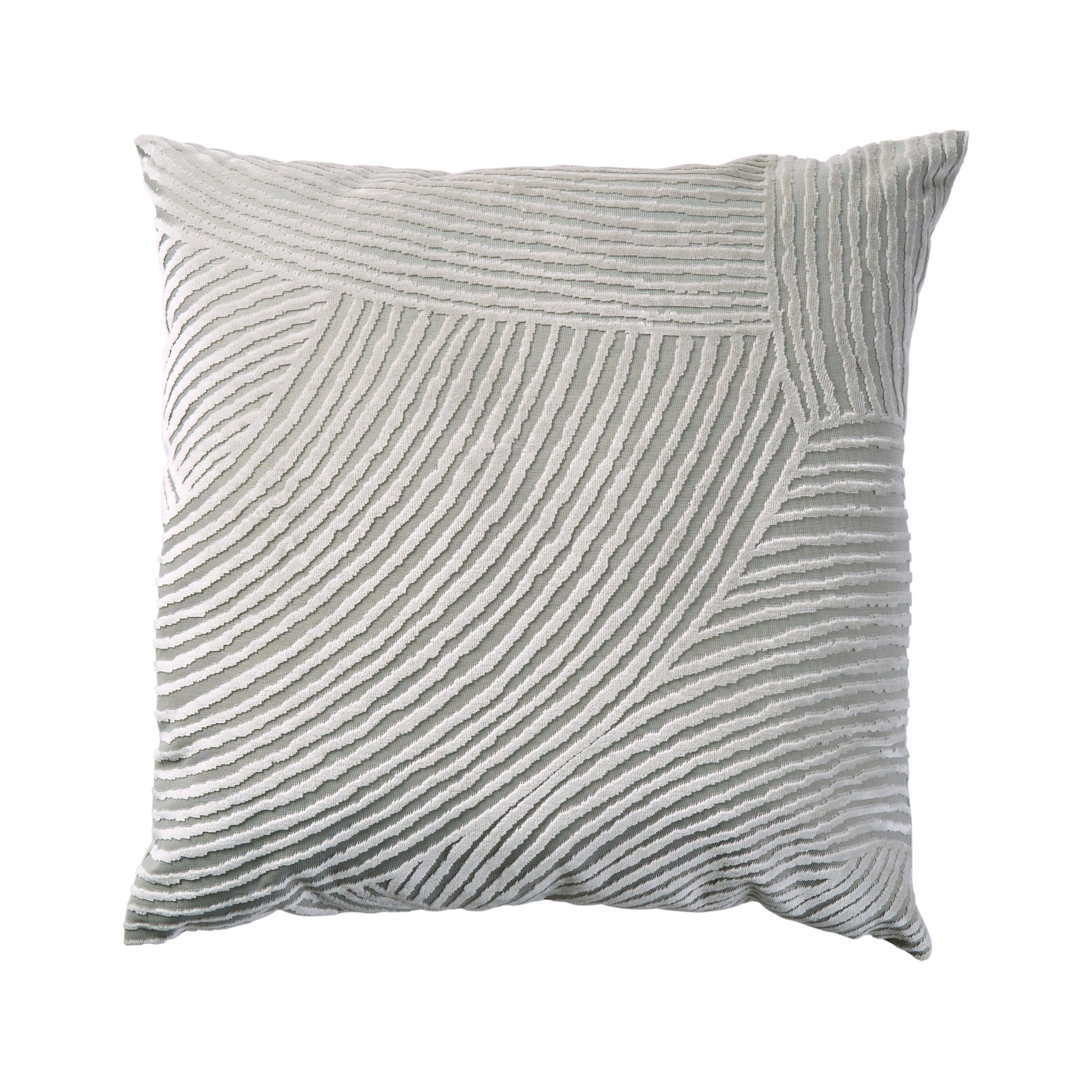 Better Homes & Gardens Waves Soft Silver 20" x 20" Decorative Throw Pillow Cover