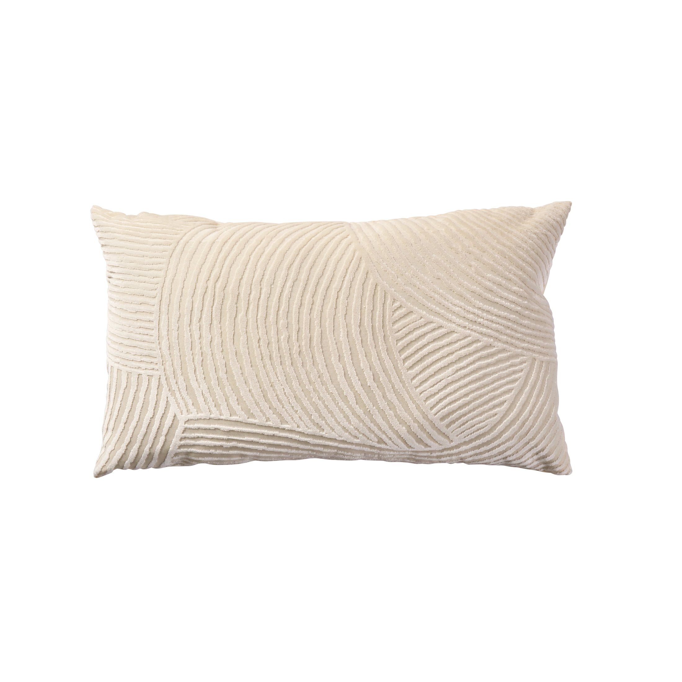 Better Homes & Gardens Waves Vanilla Dream 14" x 24" Decorative Throw Pillow Cover