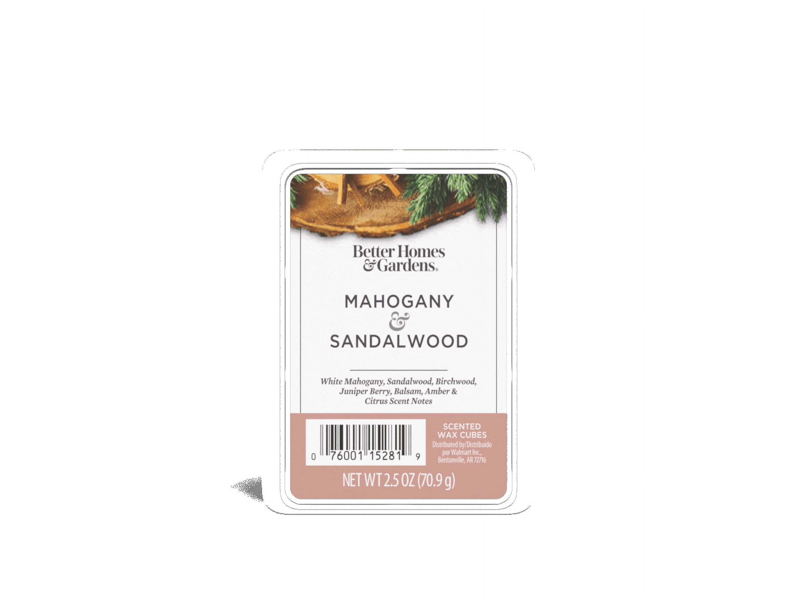 Better Homes & Gardens Wax Melts, Mahogany & Sandalwood, 2.5 oz