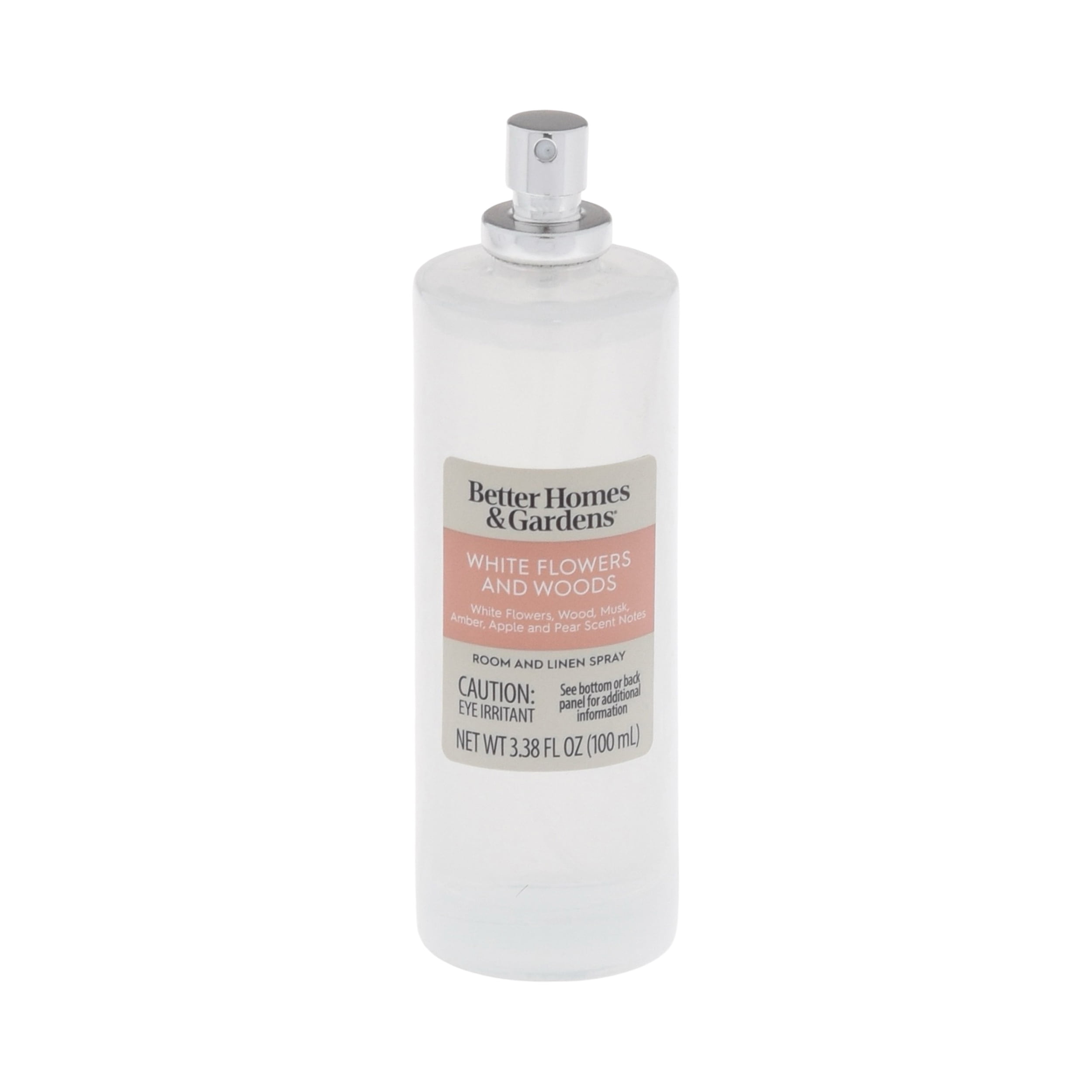Better Homes and Gardens White Flowers and Woods Scented Room and Linen Spray 3.38 Fl Oz (100mL).