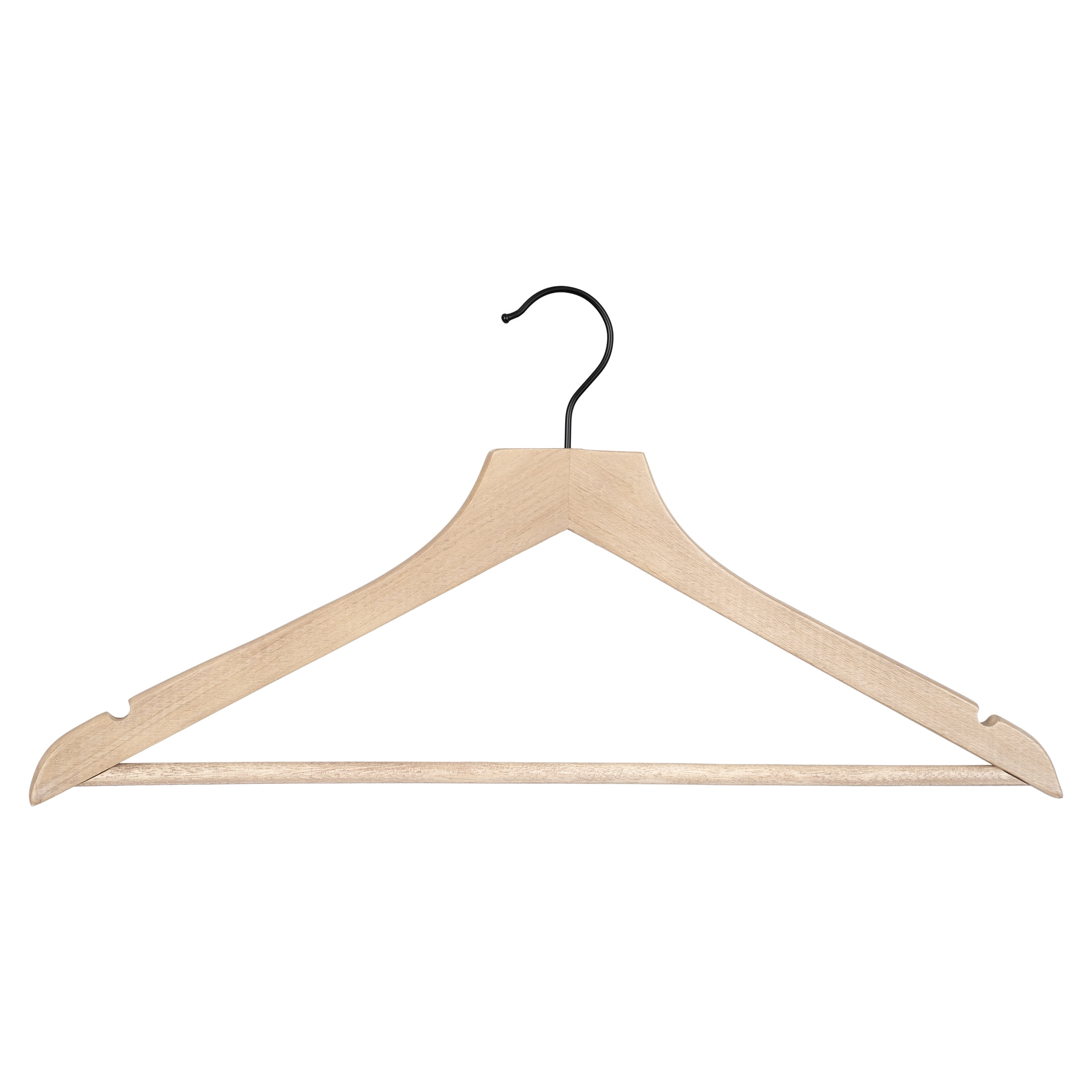 5PK WOOD SUIT HANGER