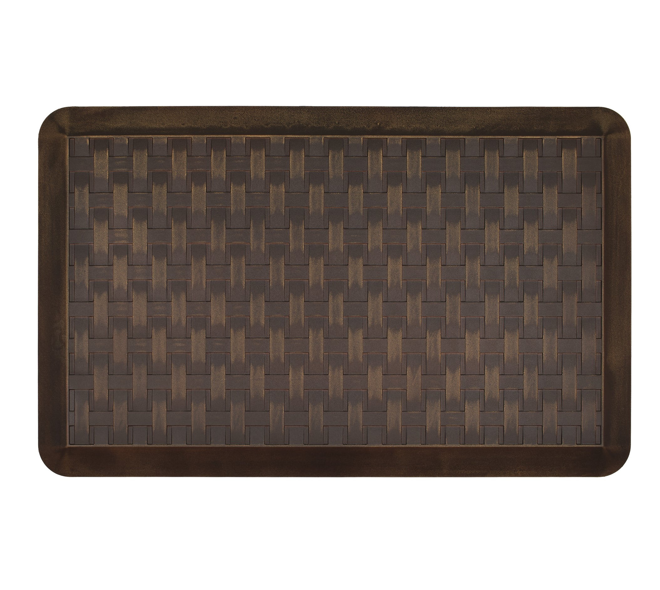 Better Homes & Gardens Woven Basket Kitchen Mat, Oil Rubbed Brown-, 20” x 32”
