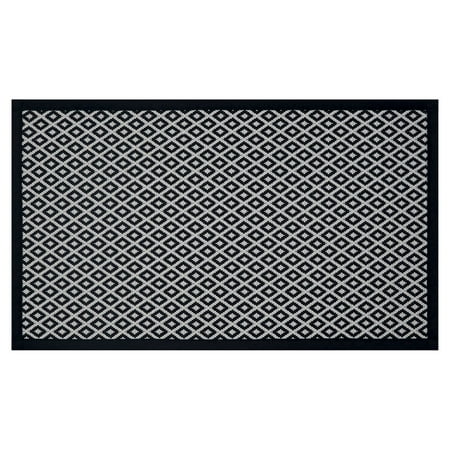 Better Homes & Gardens Woven Black Diamond Kitchen Rug - 20"x34"
