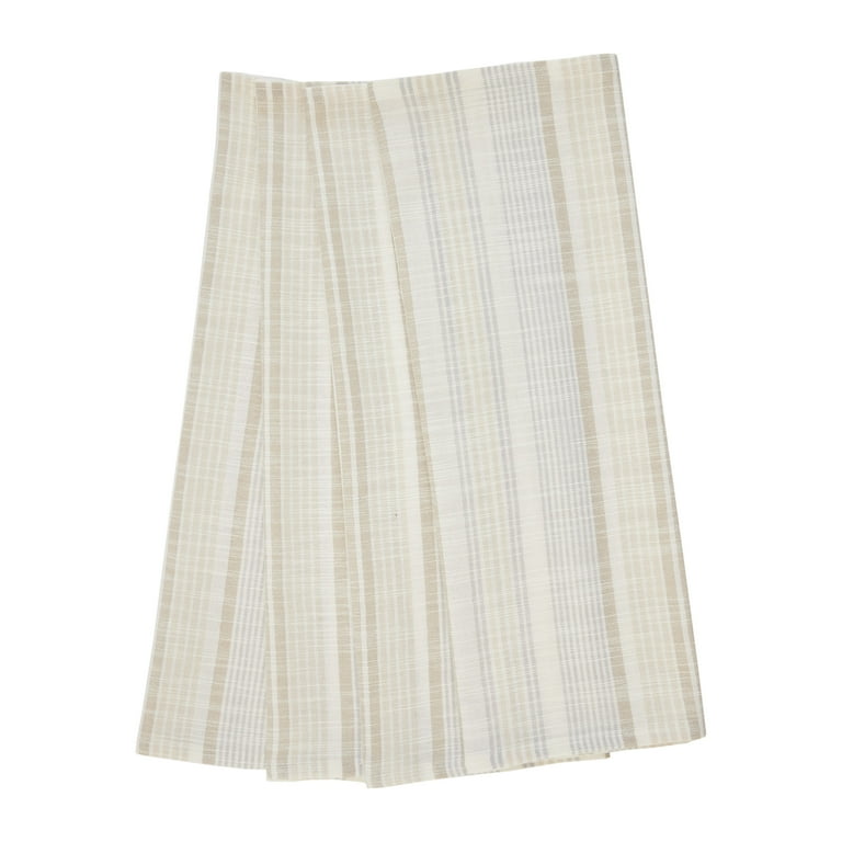 Natural Striped Cotton Napkin Set Natural Striped Cotton Napkin Set