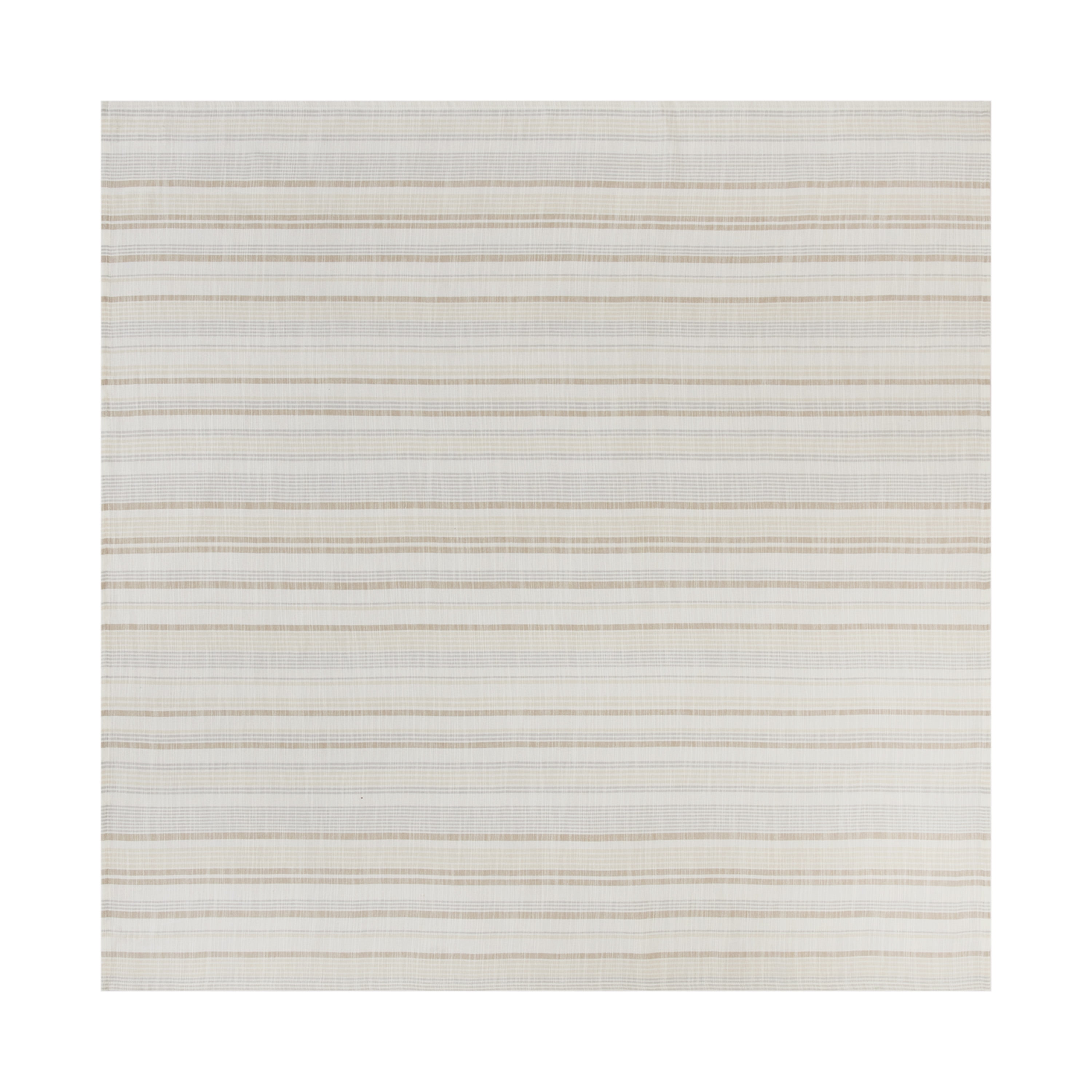 Better Homes & Gardens Natural Stripe Table Throw, 50 in x 50 in, Neutral, 100% Cotton