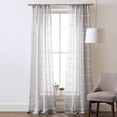 thumbnail image 1 of Better Homes & Gardens Woven Stripe Curtain Panel Pair, Indoor, Pole Top, Adult, 1 of 5