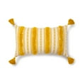 thumbnail image 1 of Better Homes & Gardens Woven Tufted Decorative Lumbar Pillow, 14" x 24", Yellow, 1 per Pack, 1 of 7