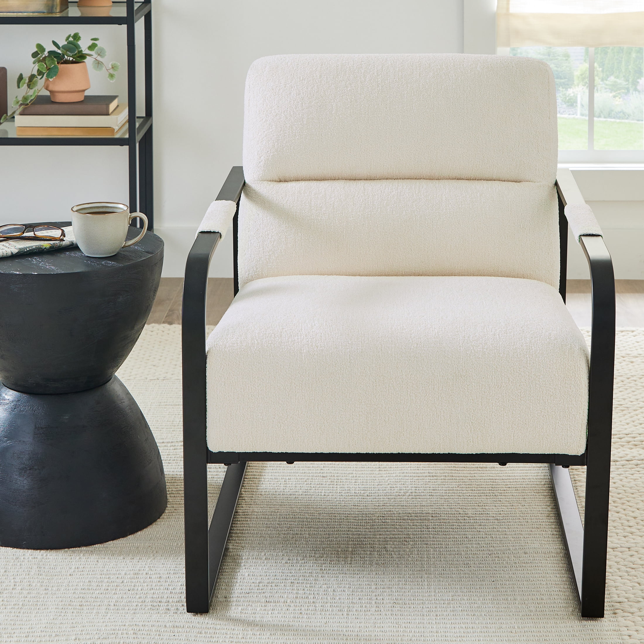 Better Homes & Gardens Wyatt Ivory Bouclé Accent Chair