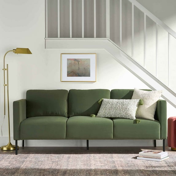 Better Homes & Gardens Wyatt Velvet Sofa, Sea Turtle