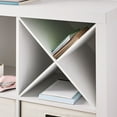 Better Homes & Gardens X Shelf Cube Organizer Insert, White Texture