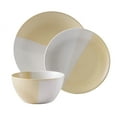 thumbnail image 1 of Better Homes & Gardens Yellow Hayes Stoneware 12 Piece Dinnerware Set, 1 of 6