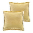 thumbnail image 1 of Better Homes & Gardens, Yellow Throw Pillows, Square, 20" x 20", Yellow, 2 Pack, 1 of 6