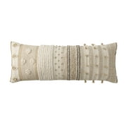 Better Homes & Gardens Zoey Beige Oversized Oblong 14" x 36" Pillow by Dave & Jenny Marrs (1 Count)