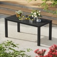 thumbnail image 1 of Better Homes & Gardens by POLYWOOD Southlake 34" x 64" Outdoor Dining Table, All-Weather HDPE, Patio, Black, 1 of 9