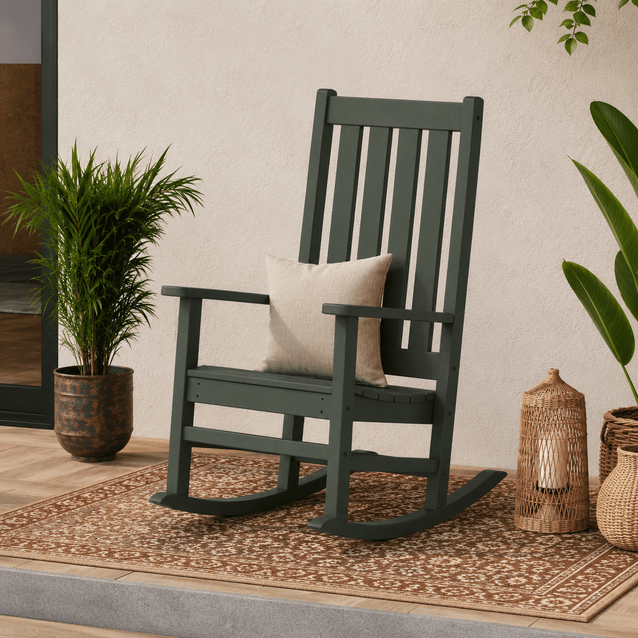 Better Homes & Gardens by POLYWOOD Southlake Outdoor Rocking Chair, All ...