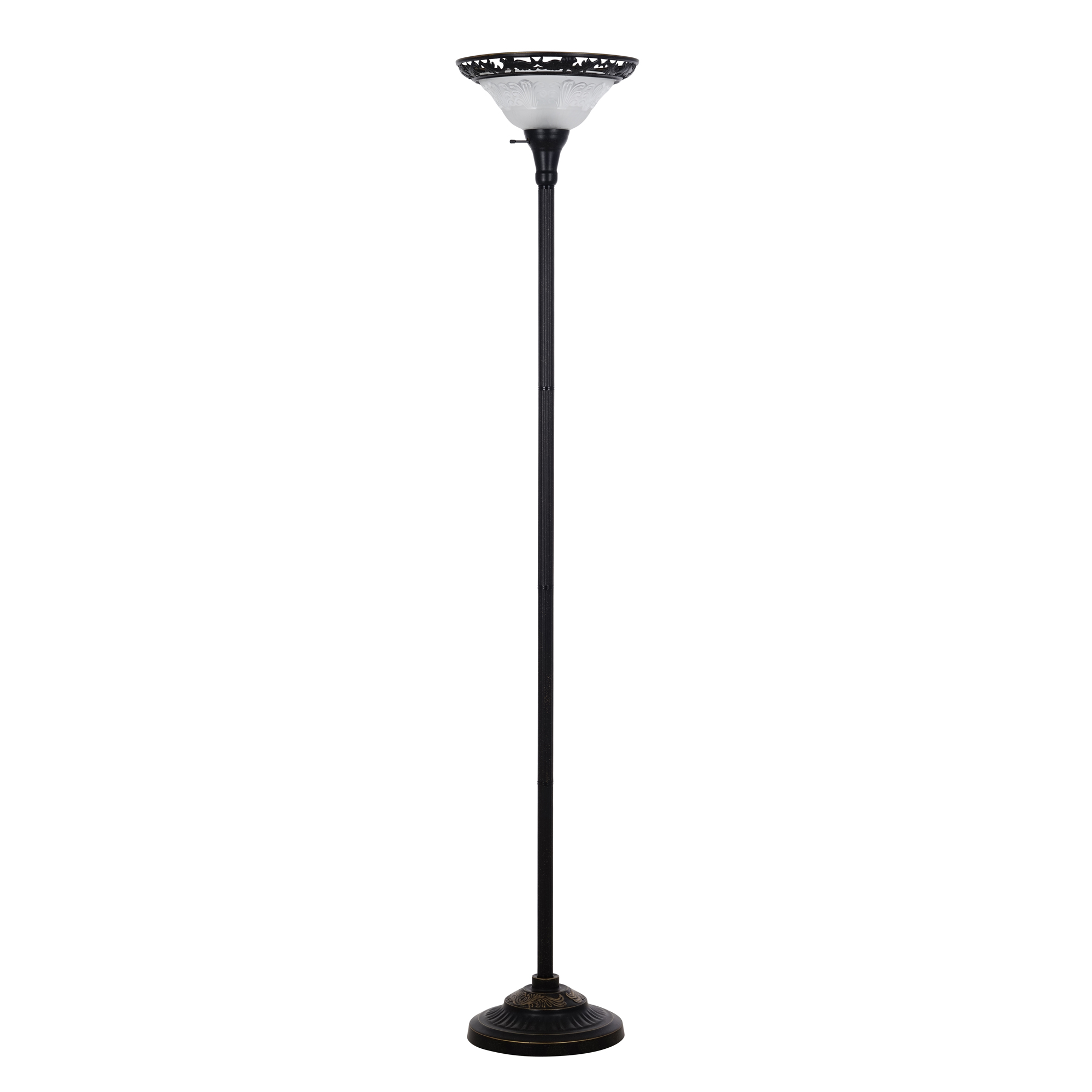 Better Homes & Gardnes Victorian Floor Lamp in Bronze Color 70"H, Metal Material with LED Bulb Included - image 1 of 7