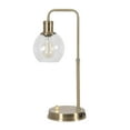 thumbnail image 1 of Better Homes and Gardens 20.5” LED Desk Lamp with Glass Shade, Antique Brass, 1 of 8