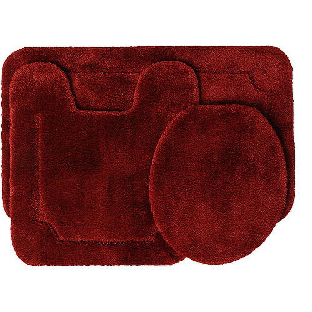 Better Homes and Gardens 3 Piece Bath Rug Set, Red Sedona