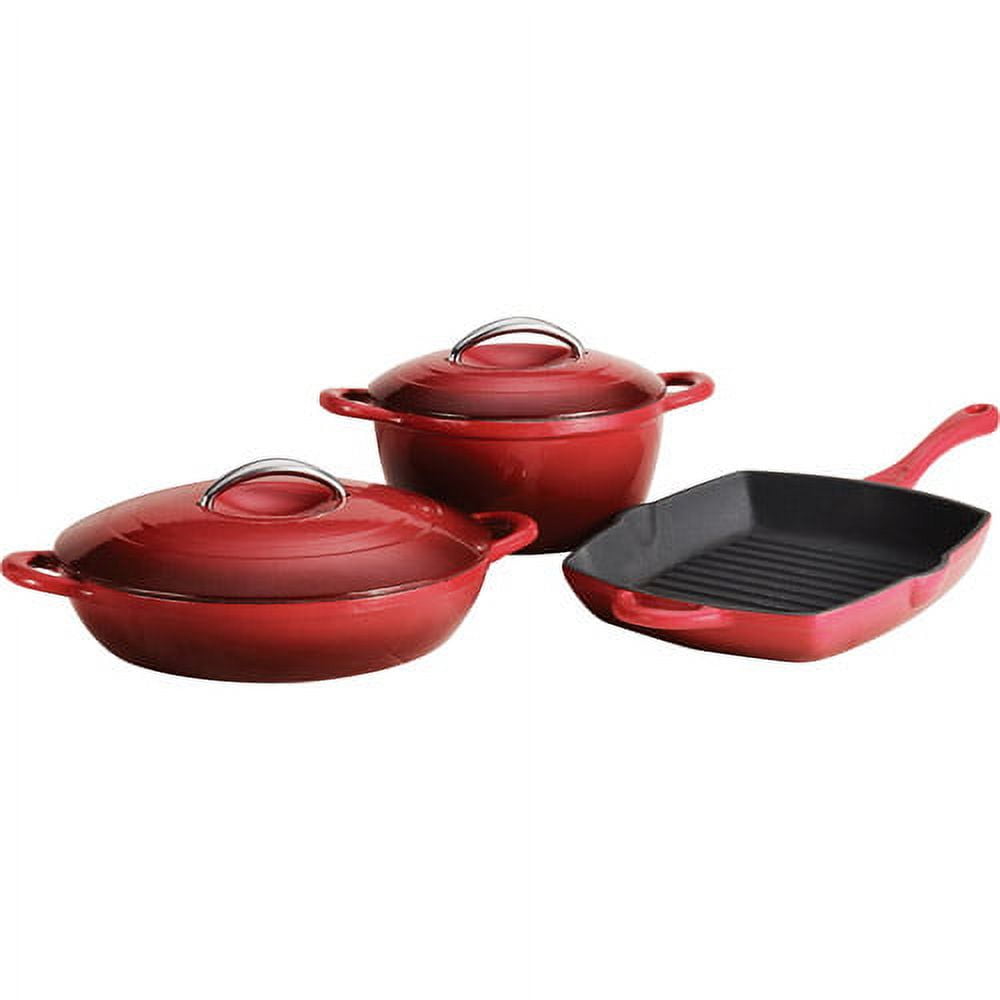 Better Homes and Gardens 5Piece Cast Iron Cookware Set