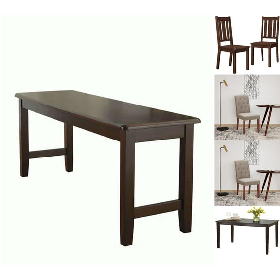 Better Homes and Gardens 6-Piece Dining Set, Mocha/Beige