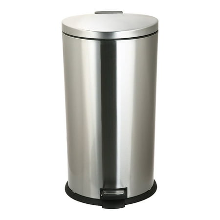 Better Homes and Gardens 7.9 Gallon Oval SS Step Metal Lid