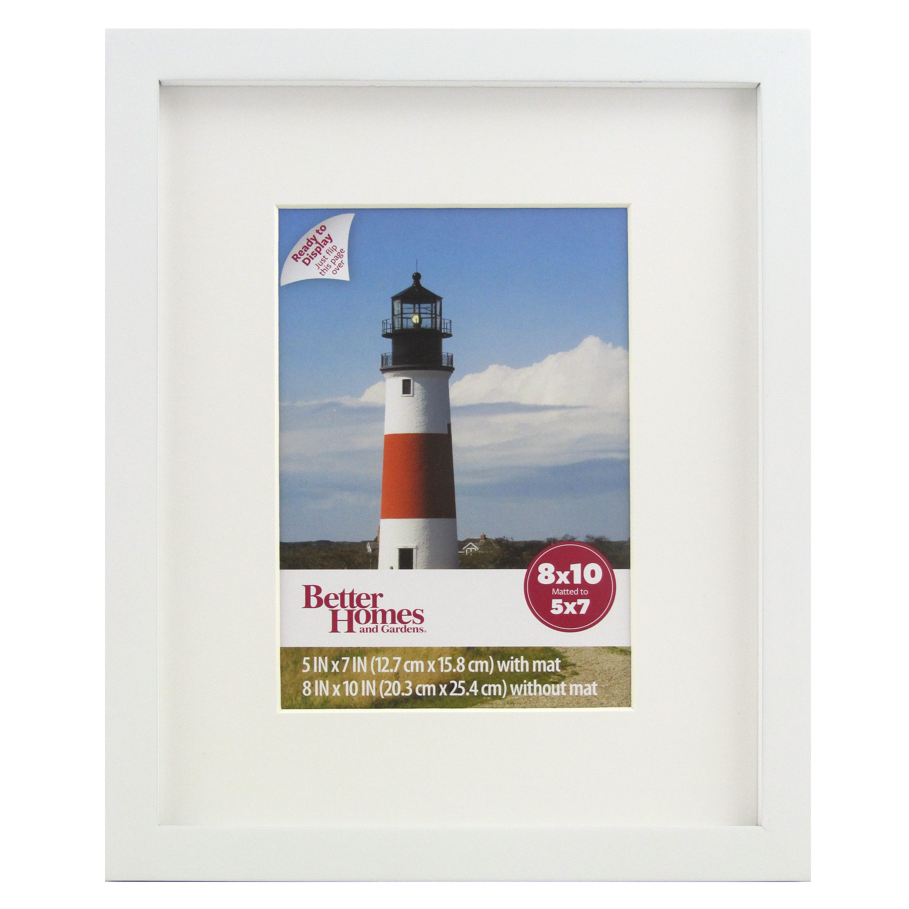 Better Homes and Gardens 8x10 Gallery Picture Frame, White - image 1 of 2