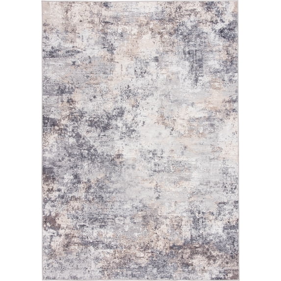 Better Homes & and Gardens Abstract Machine Washable Indoor Area Rug, Neutral, 5'x7'