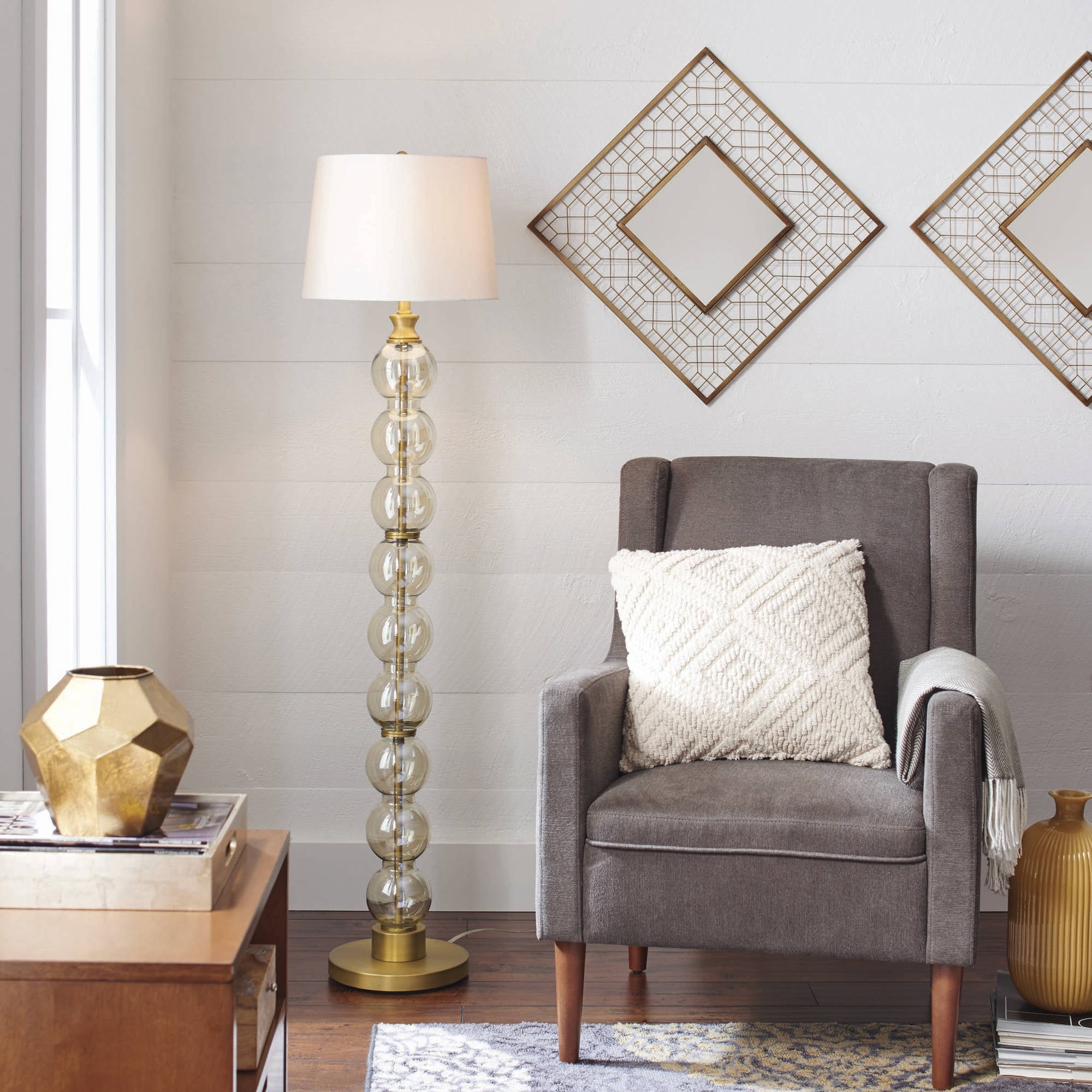 Stacked ball floor sale lamp
