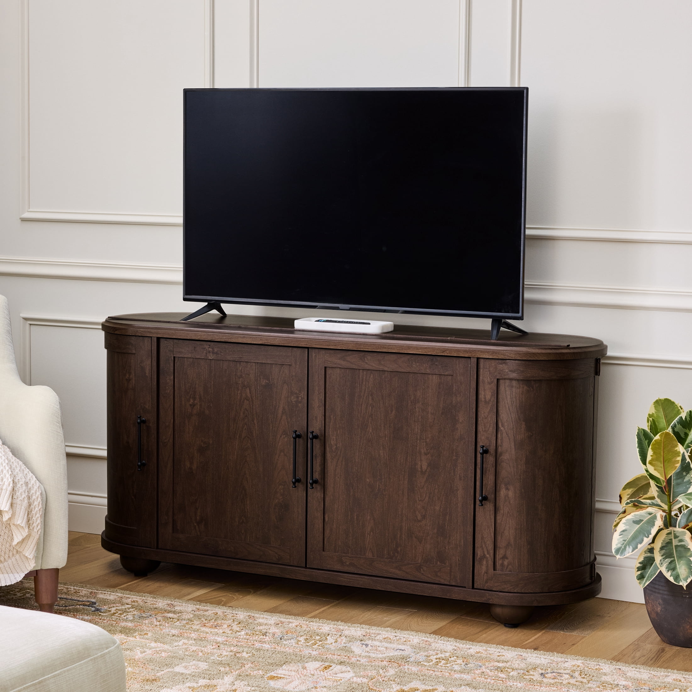 Better Homes & Gardens Ambrose TV Stand for TVs up to 65", Coffee Bean Finish