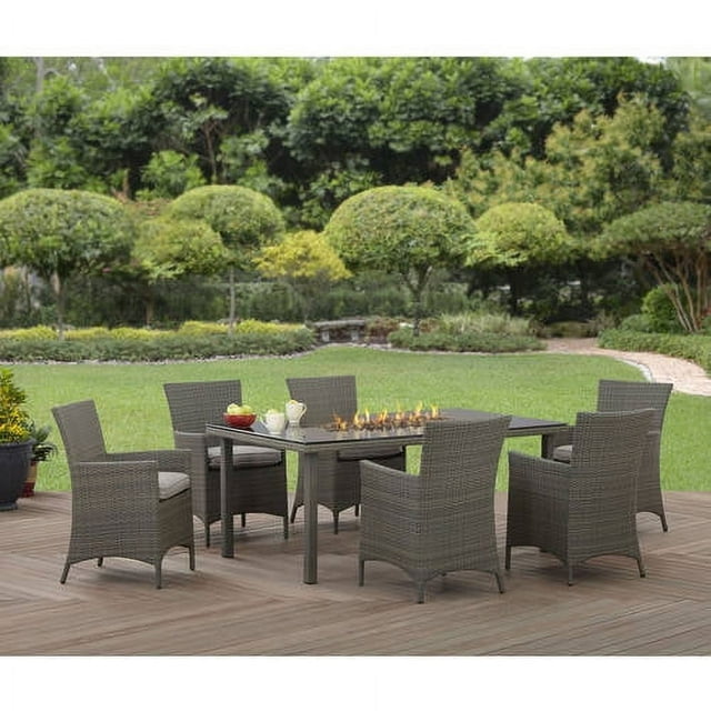 Better Homes and Gardens Anchorage Valley Contemporary Wicker 7pc Dining Set