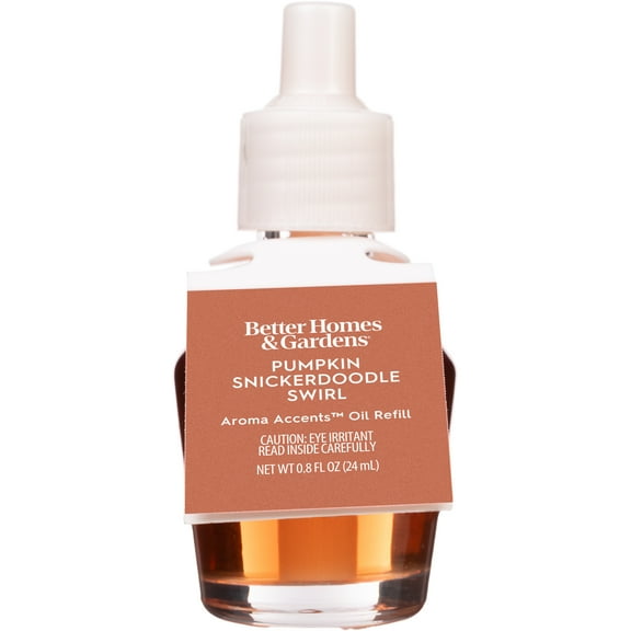 Better Homes and Gardens Aroma Accents Oil Refill, Pumpkin Snickerdoodle Swirl, 24mL