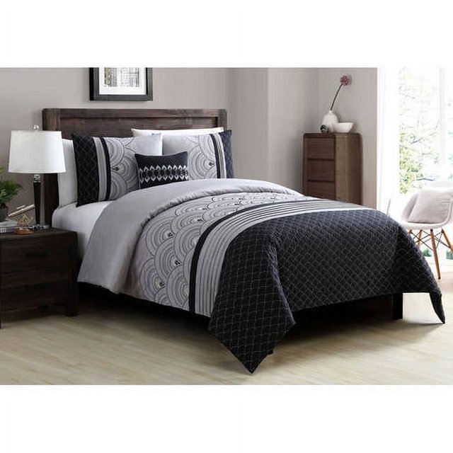 Better Homes and Gardens Art Deco 4Piece Bedding Duvet Set