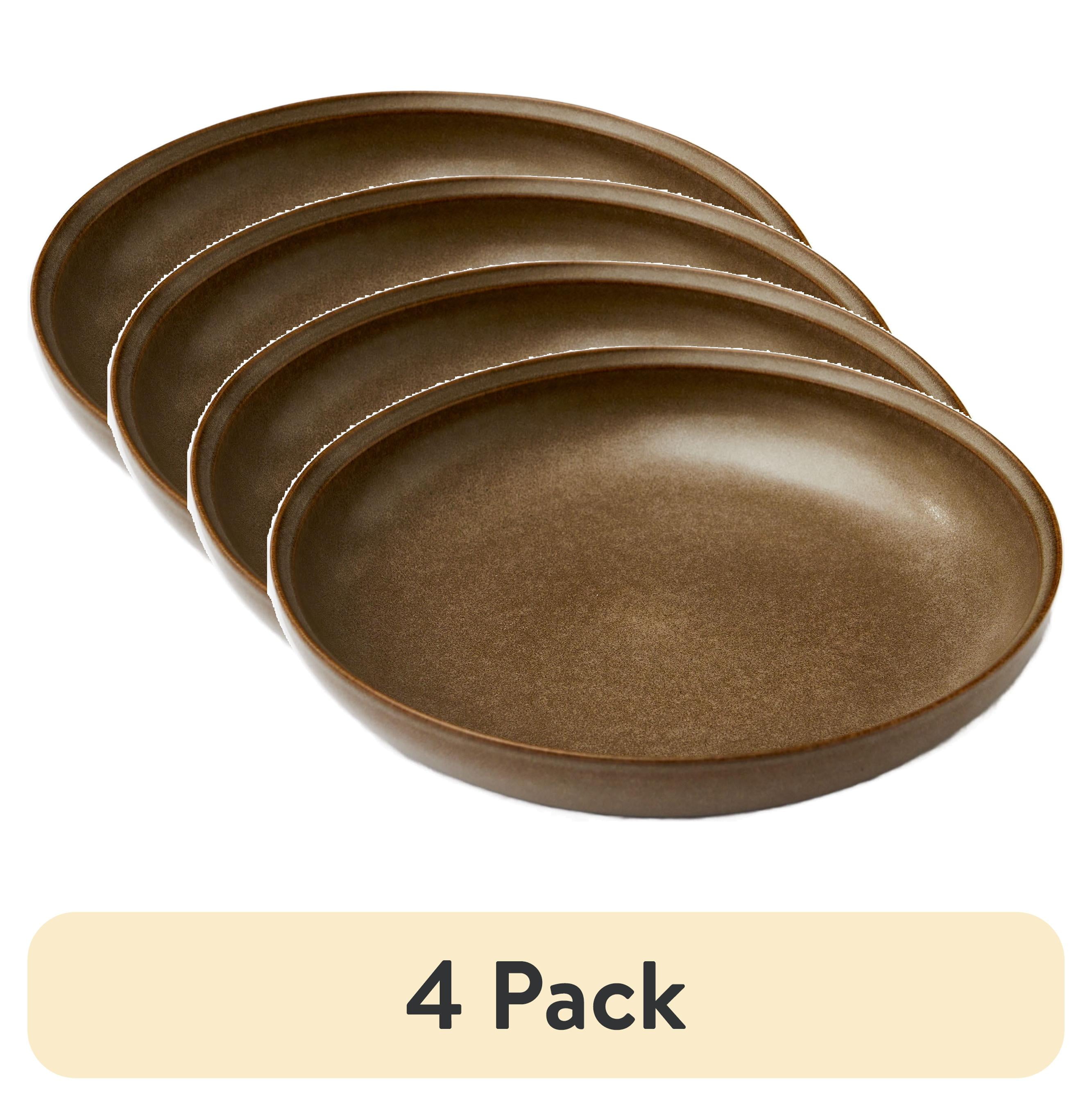(4 pack) Better Homes and Gardens Banks Brown 8.9-inch Stoneware Dinner Bowl - Walmart.com